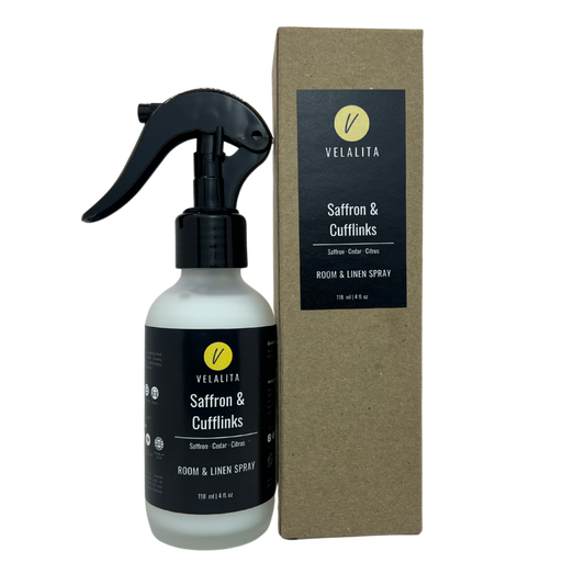 Saffron & Cufflinks Room & Linen Spray 4oz