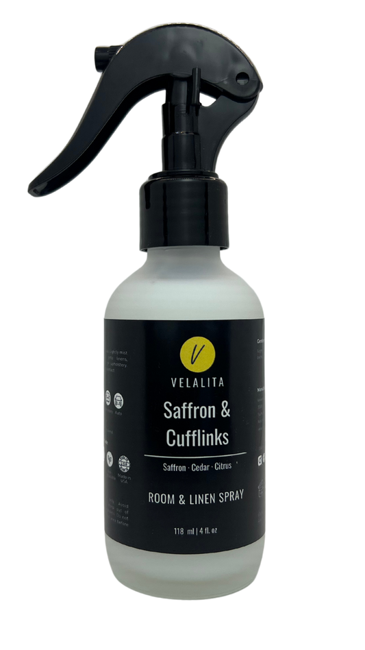 Saffron & Cufflinks Room & Linen Spray 4oz