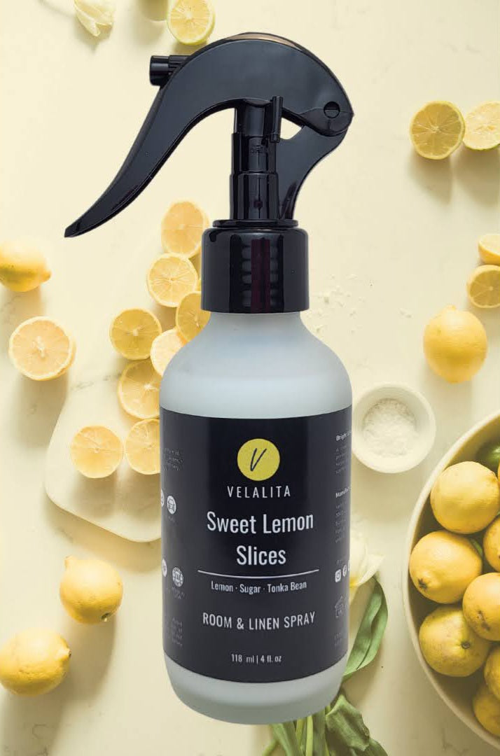 Sweet Lemon Slices Room & Linen Spray 4oz