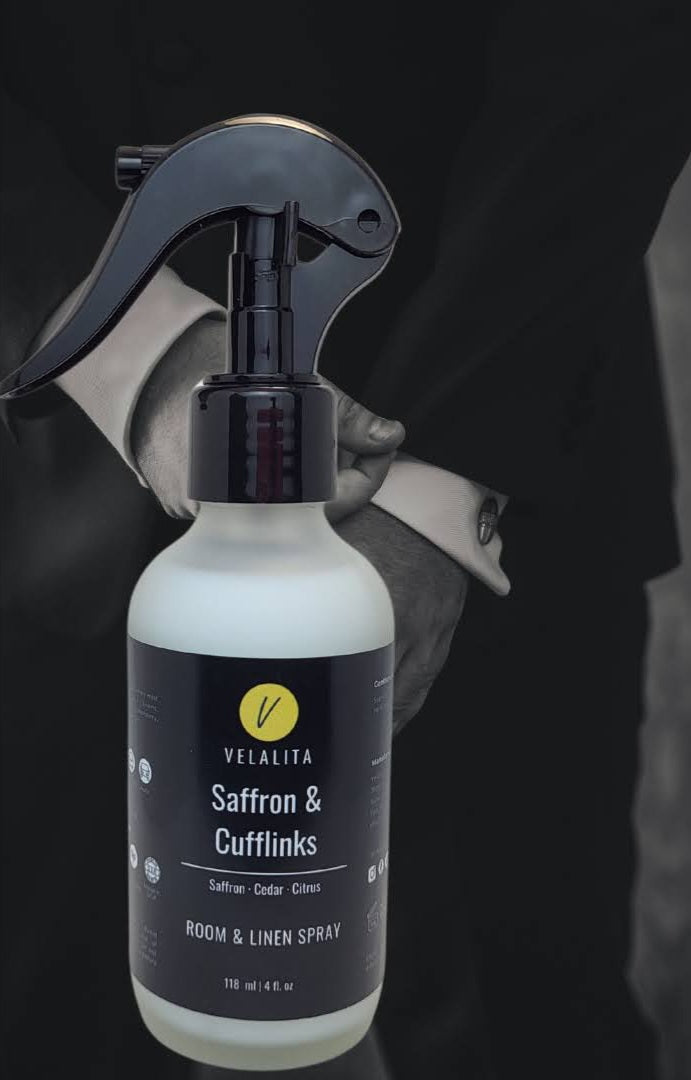 Saffron & Cufflinks Room & Linen Spray 4oz