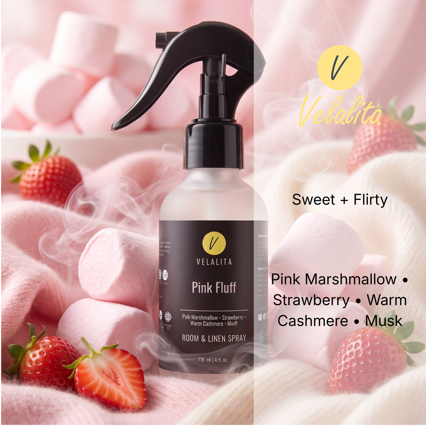 Pink Fluff Room & Linen Spray 4oz