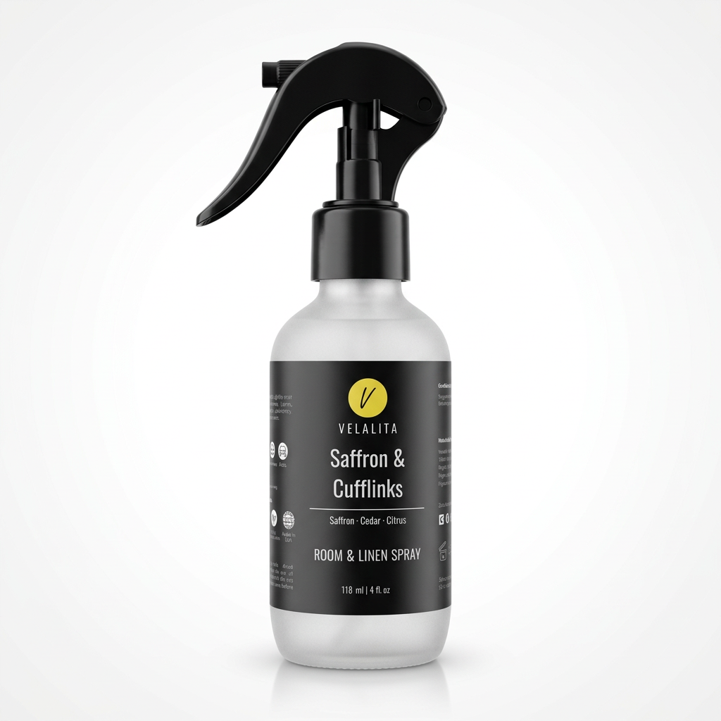 Saffron & Cufflinks Room & Linen Spray 4oz