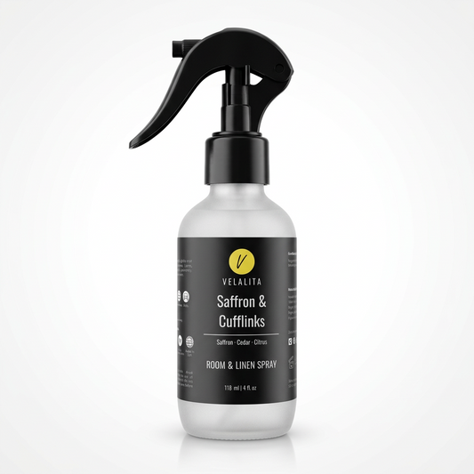 Saffron & Cufflinks Room & Linen Spray 4oz